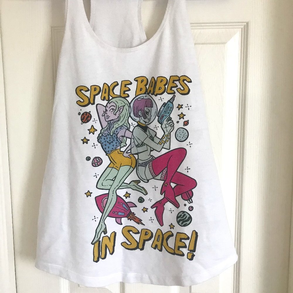 Space Babes racerback tank
